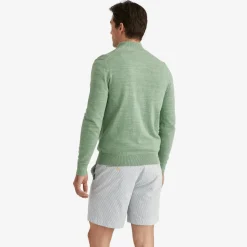 Randall Cotton HalfZip Grønn