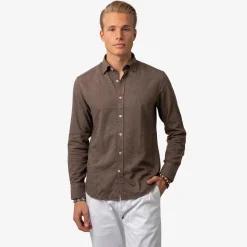 Rustic Flannel Shirt Brown