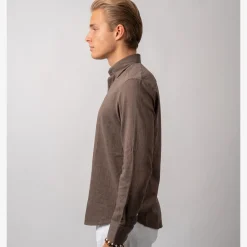 Rustic Flannel Shirt Brown