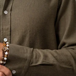 Rustic Flannel Shirt Green