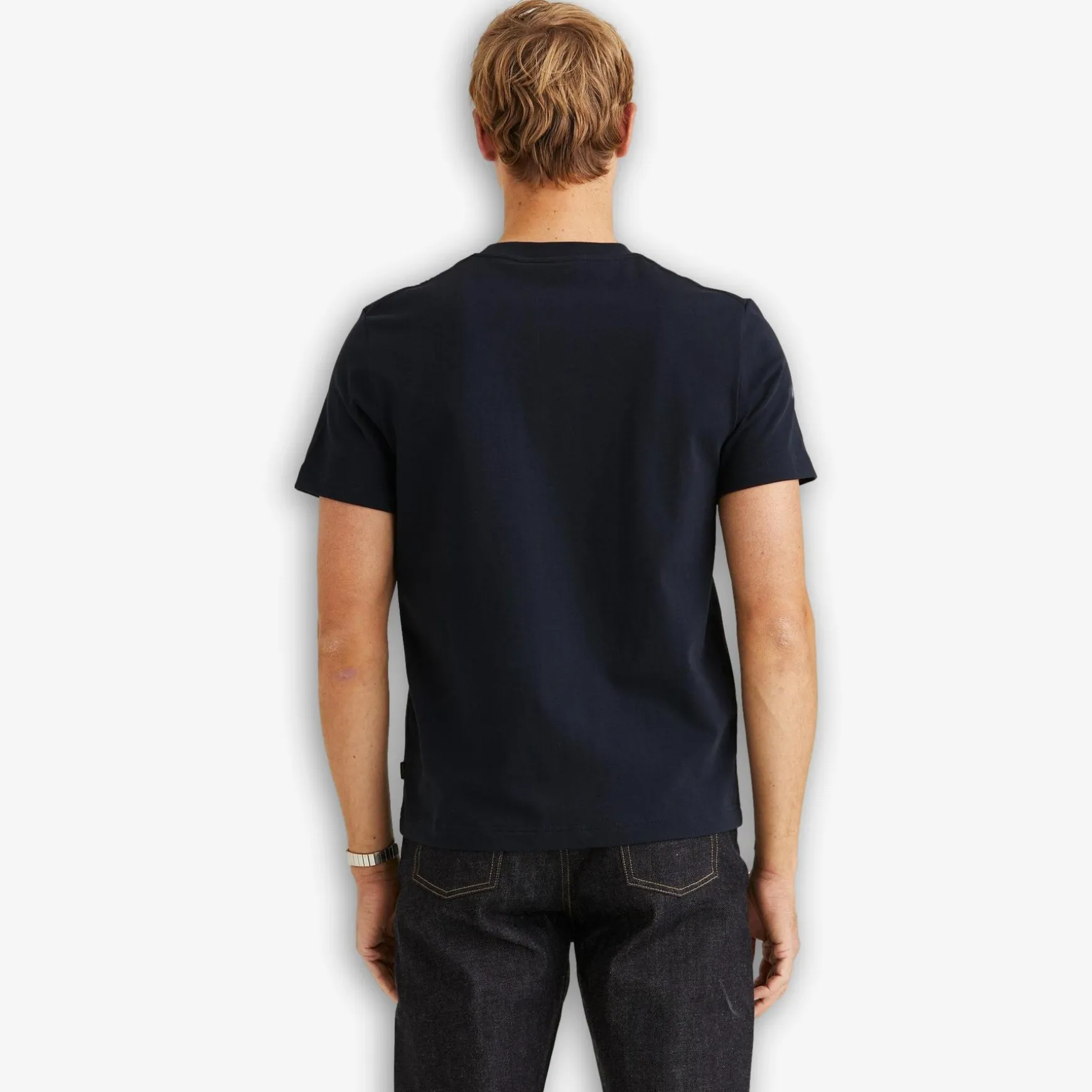 Seaton Mixed Tee Blue