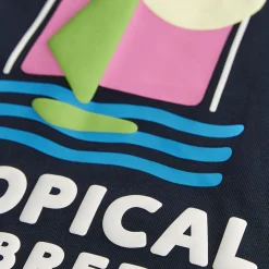 Seaton Mixed Tee Blue