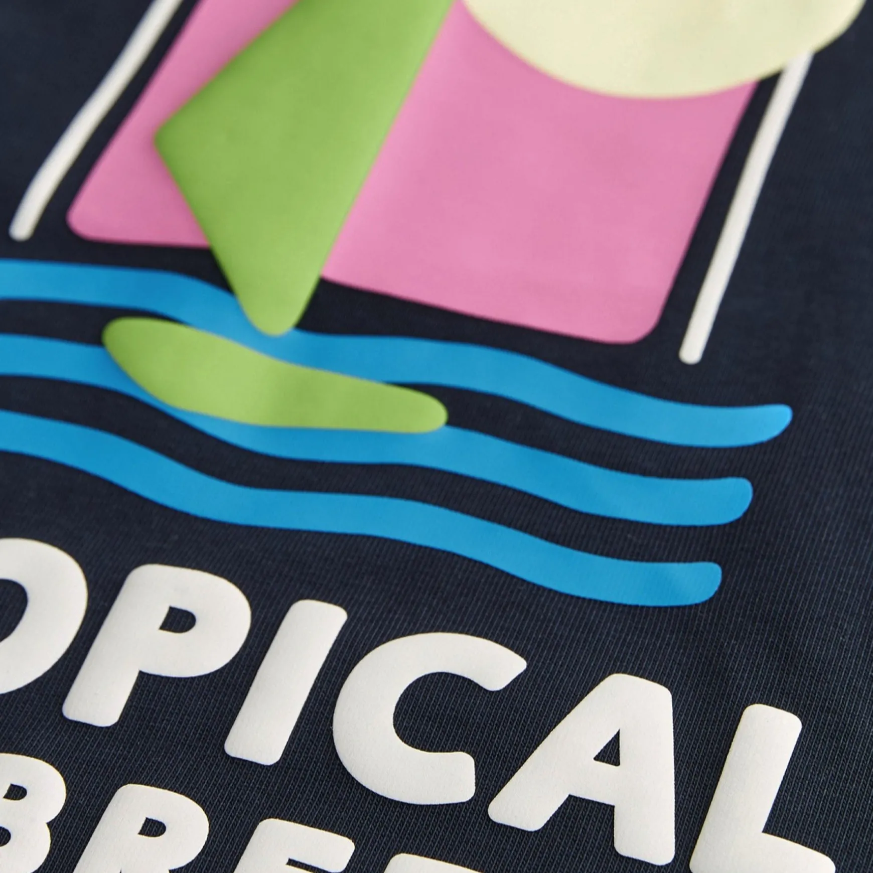 Seaton Mixed Tee Blue