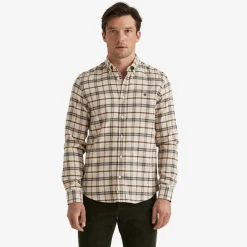 Soft Check Flannel Shirt Camel