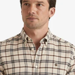 Soft Check Flannel Shirt Camel