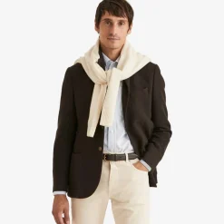 Soft Lambswool Jacket Brown