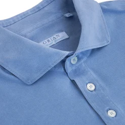 Stretch Polo Piqué Blue