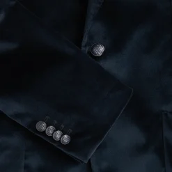 Tagliatore Velvet Jacket Blue