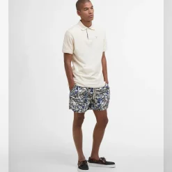 Tartan Pique Polo Antique White