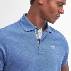 Tartan Pique Polo Chambray