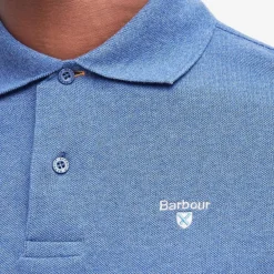 Tartan Pique Polo Chambray
