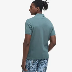 Tartan Pique Polo Vintage Teal