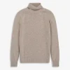 Trani Wool/Cashmere Turtleneck Porridge