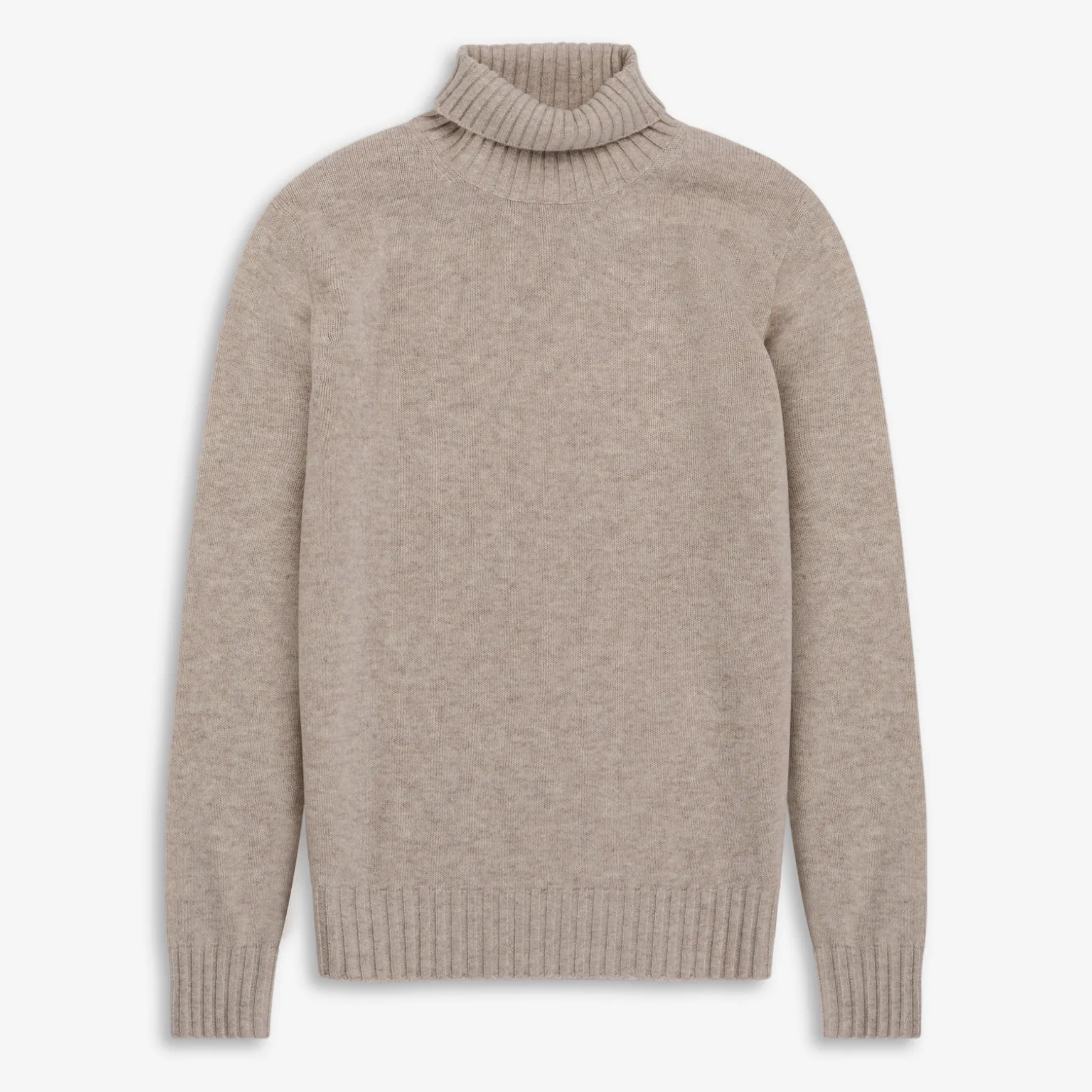 Trani Wool/Cashmere Turtleneck Porridge
