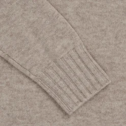 Trani Wool/Cashmere Turtleneck Porridge