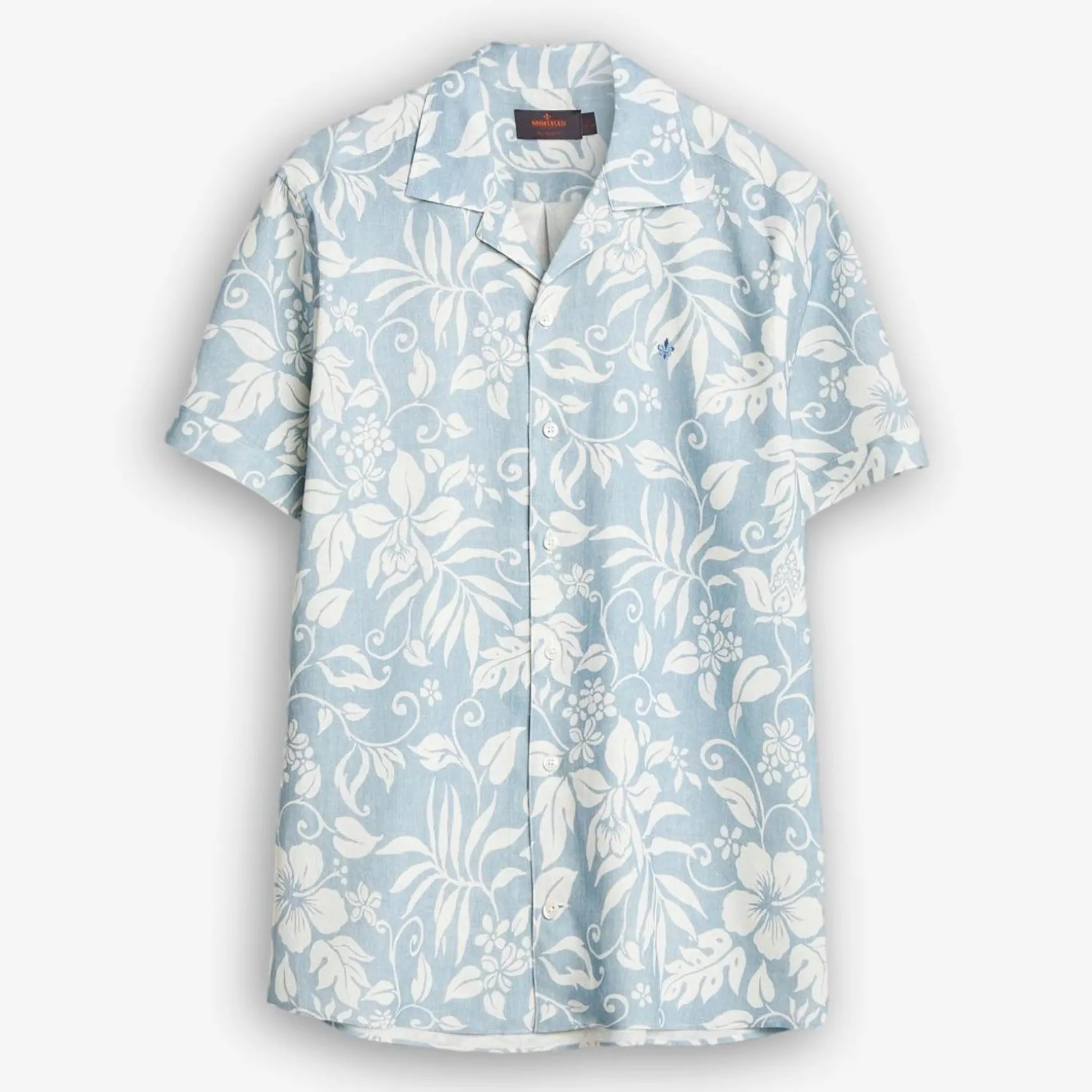 Tropical Short Sleeve Shirt Blue