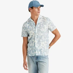 Tropical Short Sleeve Shirt Blue