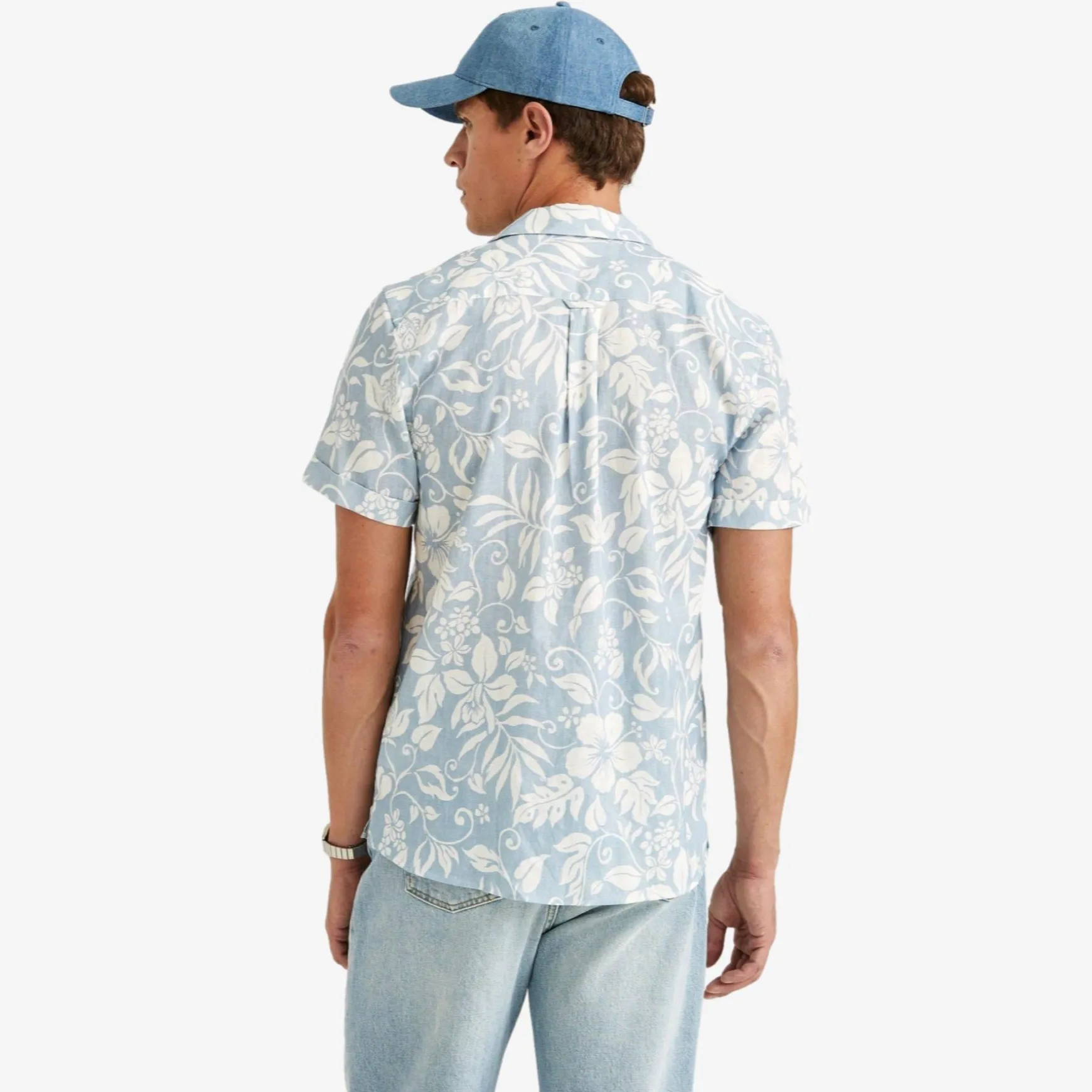 Tropical Short Sleeve Shirt Blue