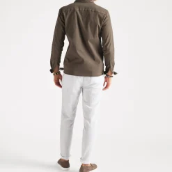 Twill Overshirt Dark Olive