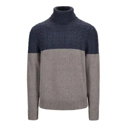 Twotone Turtleneck Grey/Blue
