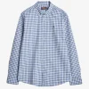 Watts Flannel Check Shirt Blue