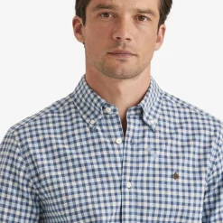 Watts Flannel Check Shirt Blue