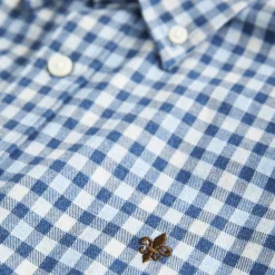 Watts Flannel Check Shirt Blue