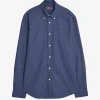 Watts Flannel Shirt Navy Blue