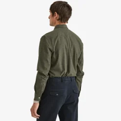 Watts Flannel Shirt Olive