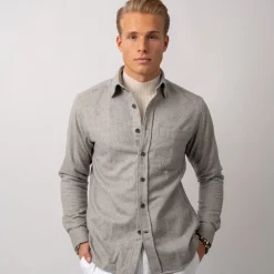 Wool Overshirt Light Grey