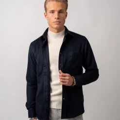 Wool Overshirt Navy