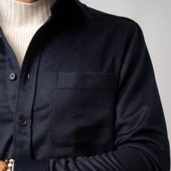 Wool Overshirt Navy